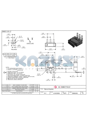 Q980002 datasheet - E-SWITCH TS0101F020V4