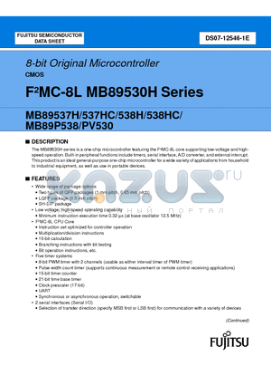 MB89537HP datasheet - 8-bit Original Microcontroller CMOS