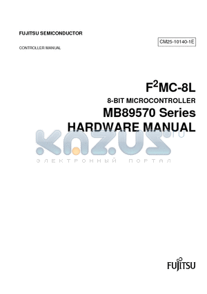 MB89577 datasheet - F2MC-8L 8-BIT MICROCONTROLLER