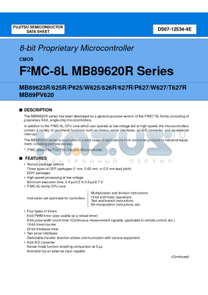 MB89626RPFM datasheet - 8-bit Proprietary Microcontroller