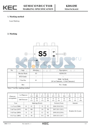 KDS125E datasheet - TES6 PACKAGE