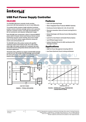 ISL61861ECBZ datasheet - USB Port Power Supply Controller