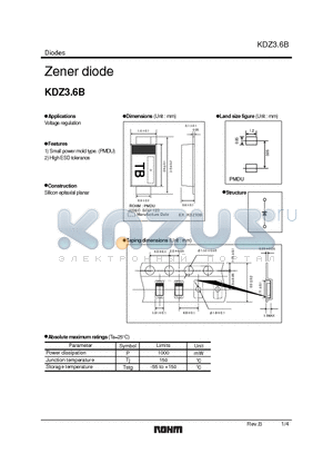 KDZ13B datasheet - Zener diode