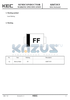 KDZ7.5CF datasheet - TFSC PACKAGE