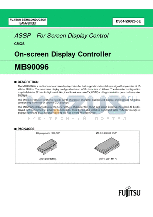 MB90096PF datasheet - On-screen Display Controller