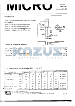 MRB52C datasheet - RED LED LAMPS