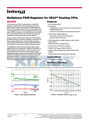 ISL6363IRTZ datasheet - Multiphase PWM Regulator for VR12 Desktop CPUs