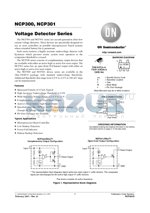 NCP300LSN27T1G datasheet - Voltage Detector Series