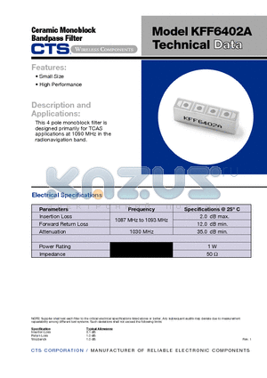 KFF6402A datasheet - KFF6402A