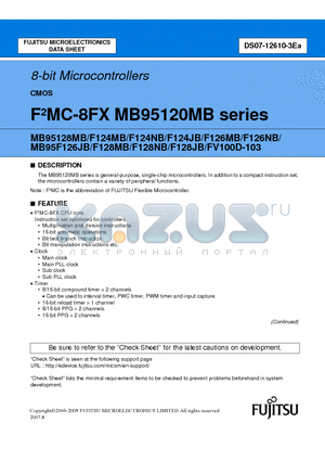 MB95120MB_07 datasheet - 8-bit Microcontrollers