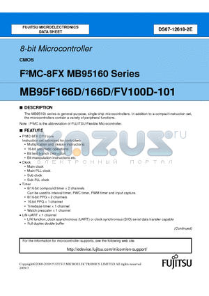 MB95FV100D-101PBT datasheet - 8-bit Microcontroller