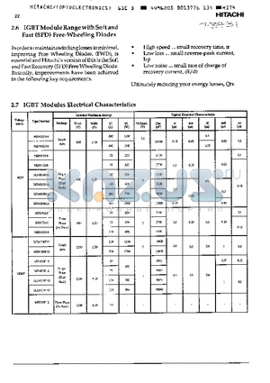 MBB100A6 datasheet - IGBT MODULE RANGE WITH SOFT AND FAST (SFD) FREE-WHEELING DIODES