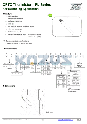 PLA03101NA1D2 datasheet - For Switching Application