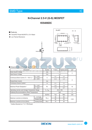 KI5406DC datasheet - N-Channel 2.5-V (G-S) MOSFET