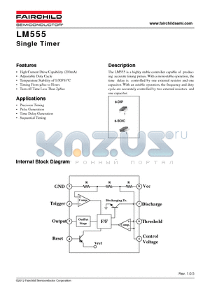 LM555_12 datasheet - Single Timer