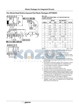 M24.173B datasheet - Thin Shrink Small Outline Wxposed Pad Plastic Packages ( EPTSSOP)