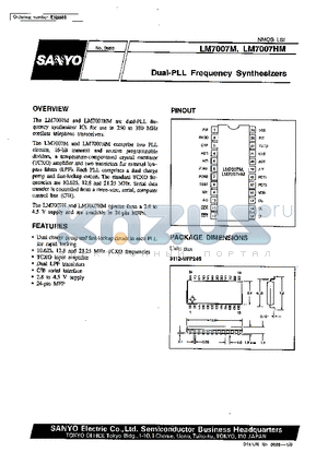 LM7007HM datasheet - Dual-PLL Frequency Synthesizers