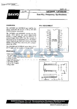 LM7008HM datasheet - Dual-PLL Frequency Synthesizers