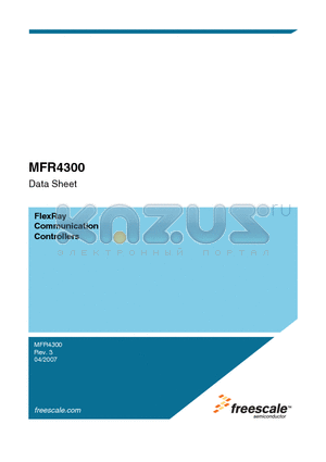 QFR4300MAE40 datasheet - FlexRay Communication Controllers