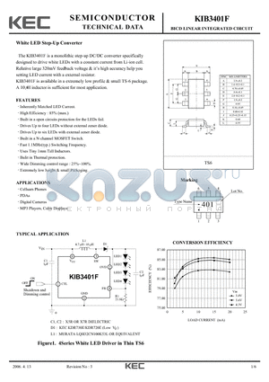 KIB3401F datasheet - BICD LINEAR INTEGRATED CIRCUIT