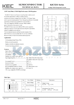 KIC3211SN12A datasheet - Analog CMOS Integrated Circuits