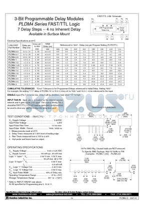 PLDM4-2.6 datasheet - 3-Bit Programmable Delay Modules