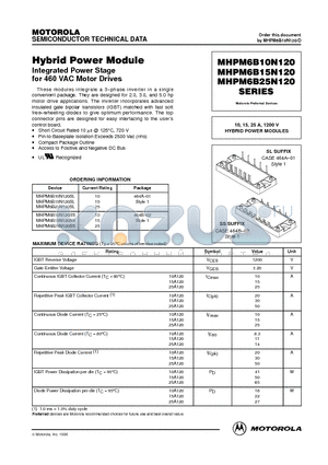 MHPM6B10N120SS datasheet - Hybrid Power Module