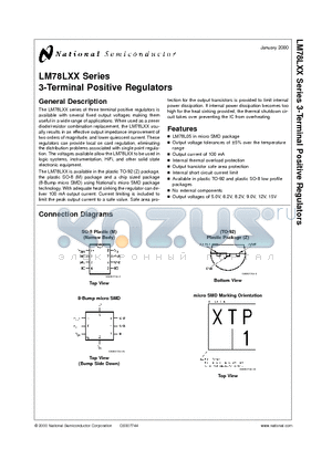 LM78L12 datasheet - 3-Terminal Positive Regulators