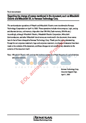 M66220SP datasheet - 256*8-BIT MAIL-BOX