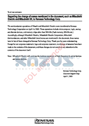 M66235FP datasheet - STANDARD CLOCK GENERATOR