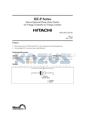 HZ11CP datasheet - Silicon Epitaxial Planar Zener Diodes for Voltage Controller - Voltage Limitter