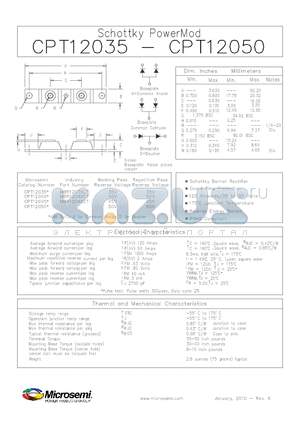 MBR12045CT datasheet - Schottky PowerMod