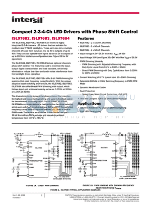 ISL97682IRTZ-EVALZ datasheet - Compact 2-3-4-Ch LED Drivers with Phase Shift Control