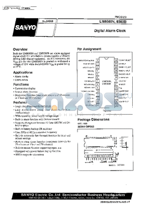 LM8560B datasheet - Digital Alarm Clock