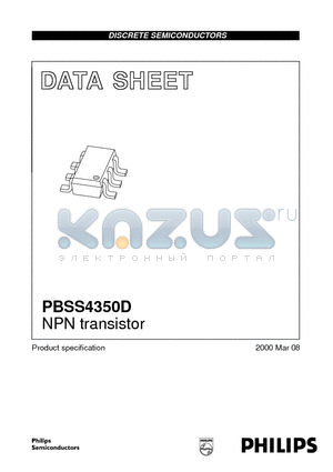 PBSS4350D datasheet - NPN transistor