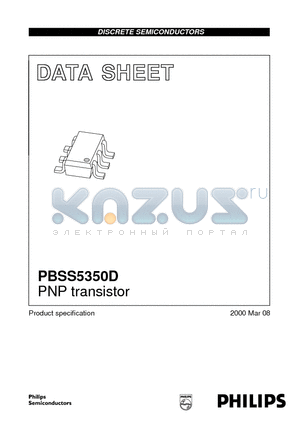 PBSS5350D datasheet - PNP transistor