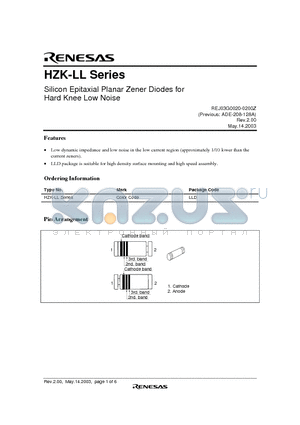 HZK4ALL datasheet - Silicon Epitaxial Planar Zener Diodes for Hard Knee Low Noise