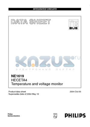 NE1619 datasheet - Temperature and voltage monitor
