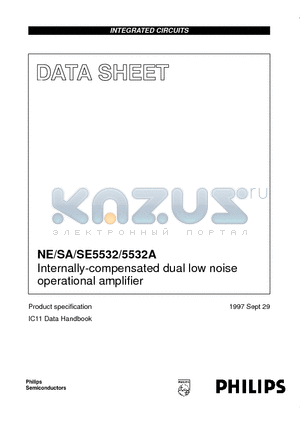 NE5532AD8 datasheet - Internally-compensated dual low noise operational amplifier