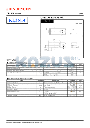 KL3N14 datasheet - TSS KL Series