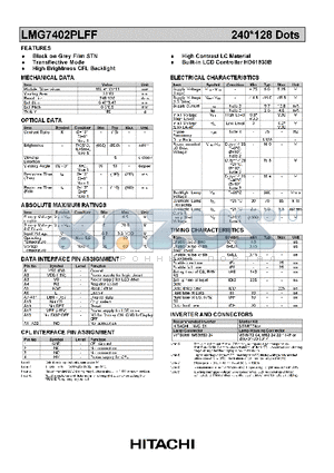 LMG7402PLFF datasheet - 240 128 DOTS