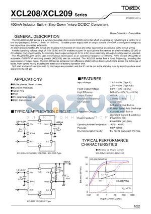 LMK107BBJ106MA datasheet - 400mA Inductor Built-in Step-Down micro DC/DC Converters