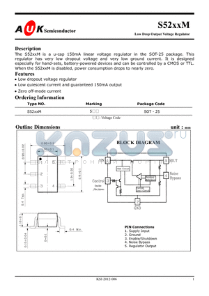 LMK212BJ105KG datasheet - Low Drop Output Voltage Regulator