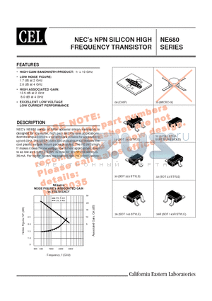 NE68035 datasheet - NECs NPN SILICON HIGH FREQUENCY TRANSISTOR