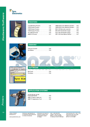 LMS6000-130 datasheet - T107M Handheld Printer