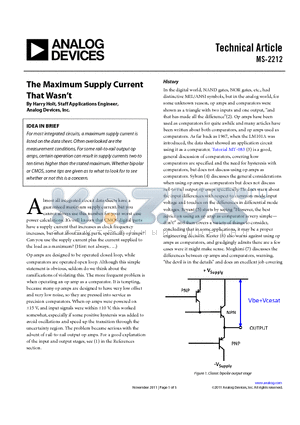 MS-2212 datasheet - Technical Article