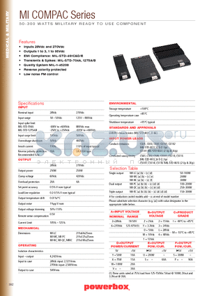 MI-LC21-IP datasheet - 50-300 WATTS MILITARY READY TO USE COMPONENET