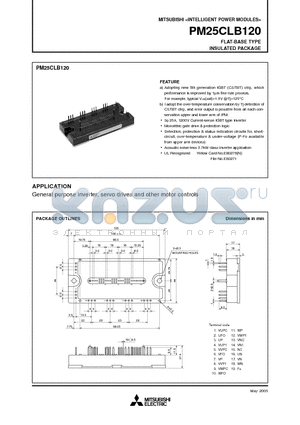 PM25CLB120 datasheet - FLAT-BASE TYPE INSULATED PACKAGE