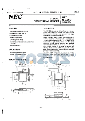 NEZ4450-15BD datasheet - C-BAND POWER GAAS MESFET