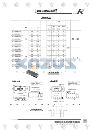 NFA81R10CXXX datasheet - NFA81R00C220